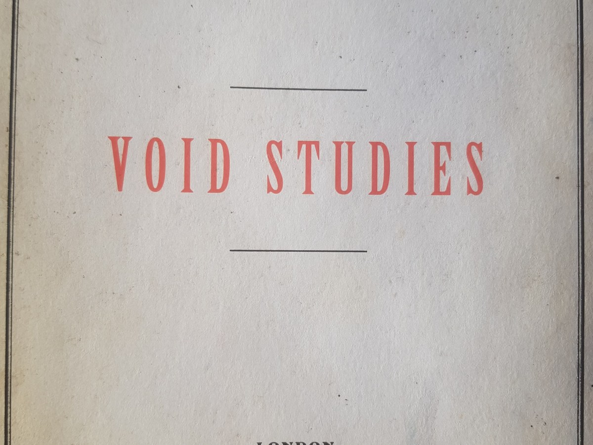Racheal Boast, Void Studies:&nbsp;Review