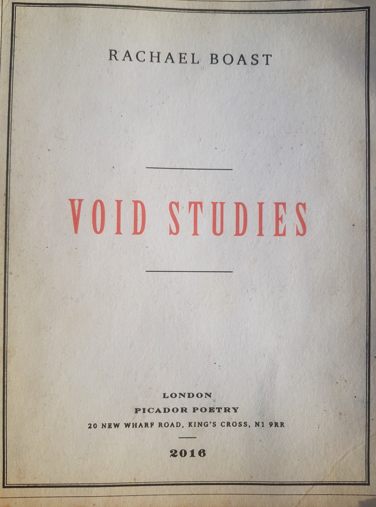 Void Studies